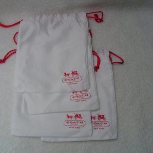 NEW AUTHENTIC COACH 4 WHITE SMALL SATIN COACH BAGS… - Picture 6 of 7